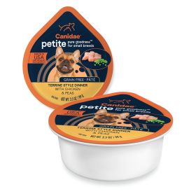 CANIDAE PURE Goodness Petite Small Breed Grain-Free Canned Dog Food PÃ¢tÃ© w/Chicken & Peas 3.5oz