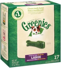 Greenies Dog Dental Treats Large, Original, 1ea/27 oz, 17 ct