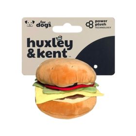 H&K Power Plush Dog Hamburger Large Squeak Crinkle