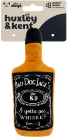 H&K Power Plush Dog Bad Dog Jack's Whisky Small Squeak Crinkle