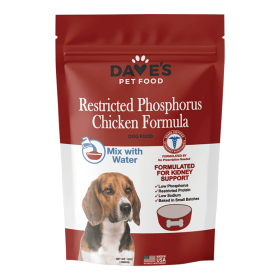 Dave's Pet Food Dog Restricted Phosphorus Diet Chicken Formula Crumble 13oz.