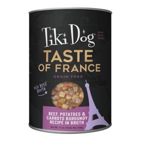Tiki Pet Dog Taste Of The World France Beef 12oz. (Case of 8)