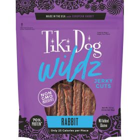 Tiki Pet Dog Wildz Jerky Grain Free Rabbit 3.5oz.