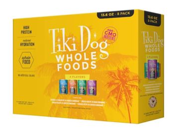 Tiki Pet Dog Whole Food 13.6oz. Variety Pack (Case of 8)