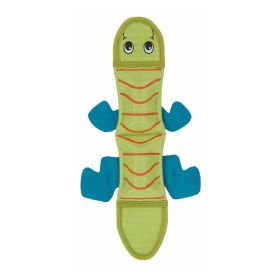 Outward Hound Fire Biterz Dog Toy Lizard 2 Squeakers Green 1ea/MD