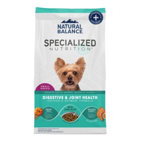 Natural Balance Pet Foods Specialized Small Breed Digestive & Joint Dry Dog Food Chicken & Oatmeal, 1ea/3.5 lb