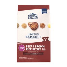Natural Balance Pet Foods Limited Ingredient Small Breed Dry Dog Food Beef & Brown Rice 4lb