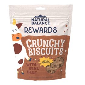 Natural Balance Pet Foods Rewards Crunchy Biscuits Dog Treats Beef 1ea/14 oz