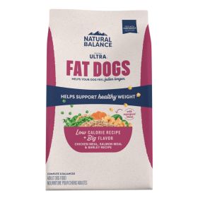 Natural Balance Pet Foods Original Ultra Fat Dogs Dry Dog Food Chicken Meal, Salmon Meal & Barley 4lb