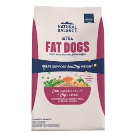 Natural Balance Pet Foods Original Ultra Fat Dogs Dry Dog Food Chicken Meal, Salmon Meal & Barley 11lb