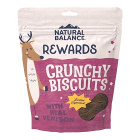 Natural Balance Pet Foods Rewards Crunchy Biscuits Dog Treats Venison 1ea/28 oz