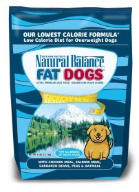 Natural Balance Pet Foods Original Ultra Fat Dogs Dry Dog Food Chicken Meal, Salmon Meal & Barley 5lb