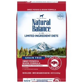 Natural Balance Pet Foods Limited Ingredient Reserve Grain Free Sweet Potato & Bison 22lb