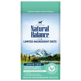 Natural Balance Pet Foods Limited Ingredient Grain Free Dry Dog Food Chicken & Sweet Potato 4lb