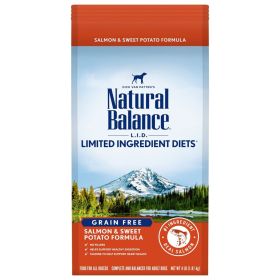 Natural Balance Pet Foods Limited Ingredient Grain Free Dry Dog Food Salmon & Sweet Potato 4lb