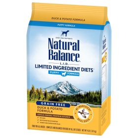 Natural Balance Pet Foods Limited Ingredient Reserve Grain Free Puppy Dry Dog Food Duck & Potato 4lb
