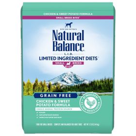 Natural Balance Pet Foods Limited Ingredient Grain Free Small Breed Dry Dog Food Chicken & Sweet Potato 12lb