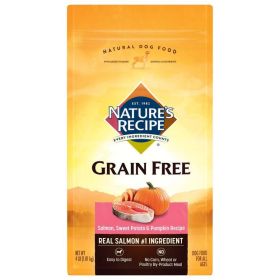 Nature's Recipe Grain Free Dry Dog Food Salmon, Sweet Potato & Pumpkin 4lbs