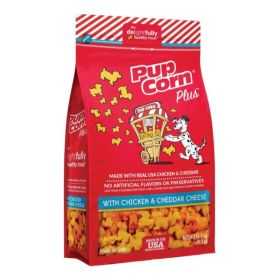Pupcorn Plus Dog Treats Chicken/Cheddar Cheese 14.5oz.