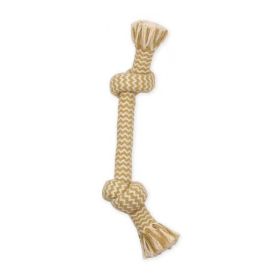 Mammoth Pet Products Flossy Chews EXTRA Peanut Butter Scented Dog Toy 2 Knot Bone, 1ea/MD, 12 in