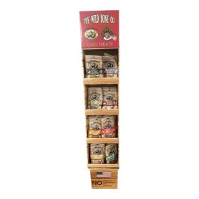 The Wild Bone Co. Jerky Treat Display Assorted 48 Pc