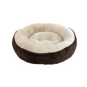 Ethical Pet Sleep Zone Luxe Round Rib Corduroy 23? Chocolate
