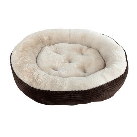 Ethical Pet Sleep Zone Luxe Round Rib Corduroy 36? Chocolate
