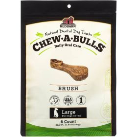 Redbarn Pet Products Chew-A-Bulls Dental Dog Treat Brush, 1ea/6 pk, LG