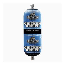 Redbarn Pet Products Dog Food Roll Chicken 4oz 24ct