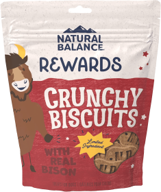 Natural Balance Pet Foods Rewards Crunchy Biscuits Small Breed Dog Treats Bison & Sweet Potato 1ea/14 oz