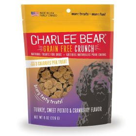 Charlee Bear Dog Crunch Grain Free Turkey And Sweet Potato 8oz.