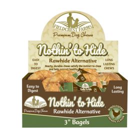 Fieldcrest Farms Nothin' to Hide Bagels Dog Treat Chicken 3 in (Case of 24)