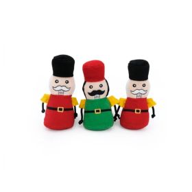 Zippypaws Holiday Miniz Nutcrackers XSmall-3 Pk