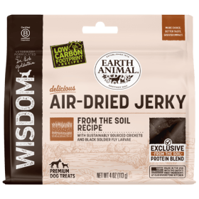 Earth Animal Dog Wisdom Air-Dried Jerky From The Soil 4 oz.