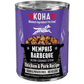 Koha Dog Grain Free Memphis Bbq Stew 12.7oz. (Case of 12)
