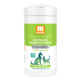 Nootie Waterless Grooming Wipes Cucumber Melon 70 Count