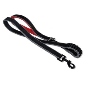 Kurgo Dog Springback Leash Black 48in.