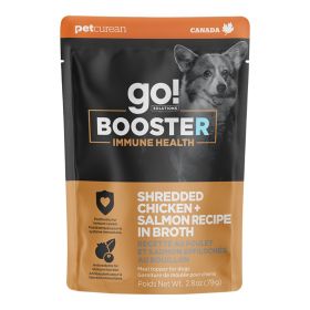 Go! Dog Booster Immune Health Shredded Chicken & Salmon 2.8oz. (Case of 24)