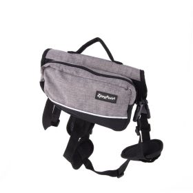 ZippyPaws Backpack For Dog Graphite, 1ea/MD