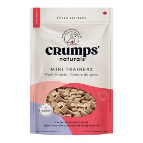 Crumps Dog 4.06oz. Mini Trainers Freeze-dried Pork Hearts