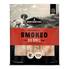 Barkworthies Smoked Rib Bones Dog Treat 1ea/MD/10 ct