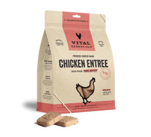 Vital Essentials Dog Freeze-Dried Mini Patties Chicken 14oz.