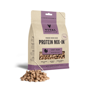 Vital Essentials Dog Freeze Dried Topper Turkey 6oz.