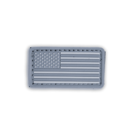 Boss Dog Tactical Collar Patch Grey USA Flag, One Size