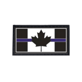 Boss Dog Tactical Collar Patch Canadian Thin Blue Line, One Size