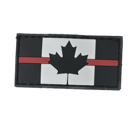 Boss Dog Tactical Collar Patch Canadian Thin Red Line, One Size