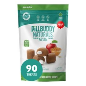 Presidio Dog Pill Buddy Natural Peanut Butter & Apple 90 Count