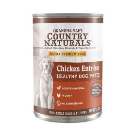 Grandma Mae's Country Naturals Healthy Dog Pate Wet Dog Food Chicken EntrÃ©e 13oz