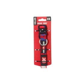 Boss Dog Tactical Adjustable Dog Collar Red, White, & Blue, 1ea/XS, 11-14in.