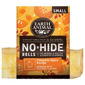Earth Animal Dog No - Hide Seasonal Collection Pumpkin Spice Rolls Small - 20 Count